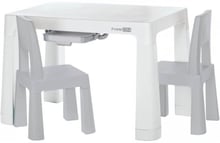Комплект (стіл та стільці) FreeON NEO White-Grey (46620)
