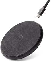 Decoded Wireless Fast Charger Leather Pad 10W Black Metal/Black (D8WC1BK)