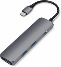 Satechi Adapter USB-C to HDMI+USB-C+2xUSB3.0 Space Grey (ST-CMAM)