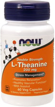 Now Foods L-Theanine, 200 MG 60 VCAPS L-теанин
