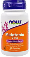 Now Foods Melatonin, 3 mg, 60 Capsules (NF3255)