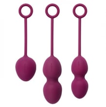 Вагінальні кульки зі зміщеним центром ваги Svakom - Nova Kegel, 3 шт (фіолетовий)