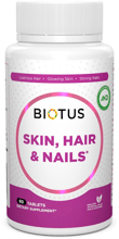Biotus Hair, Skin & Nails Волосы, кожа и ногти 60 таблеток