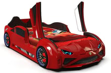 Детская кровать машина Lamborghini красная