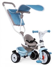 Дитячий велосипед Smoby триколісний з козирком, блакитний (741400)