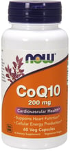 NOW Foods CoQ10 200 mg Veg Capsules 60 caps