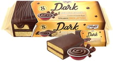 Пирожное бисквитное Freddi Dolcetto Dark покрытое шоколадом с шоколадным кремом 8x30 г (8005380855099)