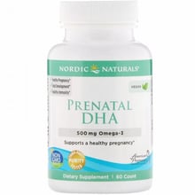 Nordic Naturals Prenatal DHA 500 mg Рыбий жир для беременных 60 гелевых капсул