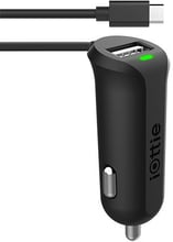 iOttie USB Car Charger Rapid Volt Mini with microUSB Cable Black (CHCRIO102)
