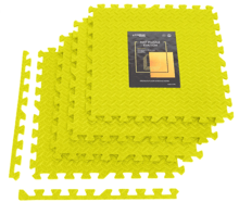 4FIZJO Mat Puzzle EVA пазл (ласточкин хвост) 120 x 120 x 1 cм XR-0236 Yellow