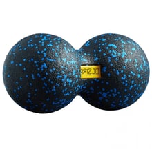 Мяч массажный 4FIZJO EPP DuoBall 12 двойной черно-голубой (4FJ0083)