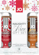 Набір лубрикантів System JO Naughty or Nice Gift Set – Candy Cane & Gingerbread (2x30 мл)