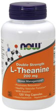 Now Foods L-Theanine, 200 MG  120 VCAPS L-теанин