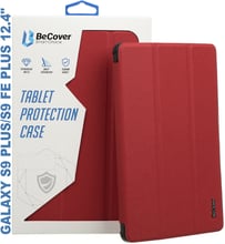 BeCover Smart Case Red Wine for Samsung X810 Galaxy Tab S9 Plus / S9 FE Plus SM-X610/SM-X616B (710372)