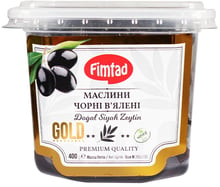 Маслины FIMTAD GOLD черные вяленые М Fimtad Siyah Zeytin Pet 400 г (8681957372147)