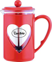 Заварочный чайник с пресс-фильтром Con Brio СВ-5680 красный