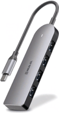 REAL-EL Adapter USB-C to 4xUSB CQ-415 Space Grey (EL123110001)