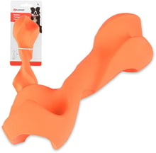 Іграшка Flamingo Rubber Flexo Twisted Dumbbell гантель скручена жувальна для собак 21х7см (54141)