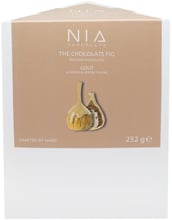 Инжир NIA CHOCOLATE The Chocolate Fig Gold 252 г, сушеный в карамельном кувертюре с миндально-кофейной начинкой с ароматом бренди (8683465820141)
