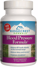 RidgeCrest Herbals, Blood Pressure Formula, 60 Vegan Capsules (RCH548)