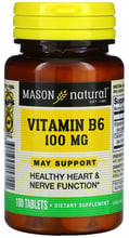 Mason Natural Vitamin B6 100 mg Витамин B6 100 таблеток