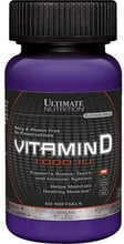 Ultimate Nutrition Vitamin D Softgels 1.000 IU 60 caps