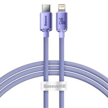 Baseus Cable USB-C to Lightning Crystal Shine 20W 1.2m Purple (CAJY000205)