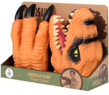 Игровой набор Same Toy Dino Animal Gloves Toys Оранжевый (AK68623UT-3)
