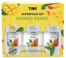 Tink Superfood Set Mango Shake Уходовый набор Гель для душа 150 ml + Шампунь для волос 150 ml + Бальзам для волос 150 ml