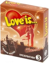 Ароматизированные презервативы Love is... шоколад, 3 шт