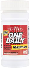 21st Century One Daily, Maximum, Multivitamin Multimineral, 100 Tablets