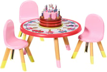 Набор мебели для куклы Baby Born серии День Рождения - Вечеринка с тортом (стол, стулья, аксесс.)