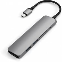 Satechi Adapter USB-C to micro SD+SD+2xUSB3.0+USB-C Space Grey (ST-SCMA2M)