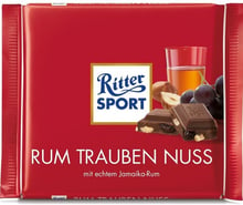 Шоколад Ritter Sport Rum Trauben Nuss 100 г (DL13897)