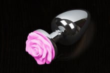 Пікантні Штучки Rose Small - маленька анальна пробка, 6х3 см, рожевий
