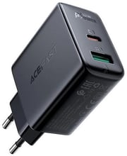 Acefast Wall Charger USB-C+USB A5 32W Black