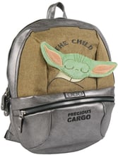 Рюкзак Cerda Mandalorian - The Child Silver Casual Fashion Faux-Leather Backpack