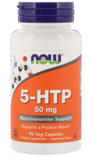 NOW Foods 5-HTP 50 mg Veg Capsules 90 caps
