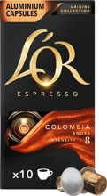Кофе L’OR Espresso Colombia натуральный жареный молотый в капсулах 10 шт (8711000360613)