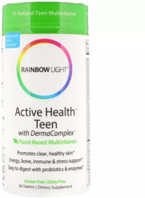 Rainbow Light Teen Energy Multivitamin Мультивитамины Для Подростков Активность Здоровье и Чистая Кожа 90 таблеток