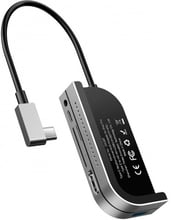 Baseus Adapter USB-C to USB-C+HDMI+3.5mm+SD/TF Dark Grey (CAHUB-WJ0G) for iPad