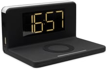 Qitech Wireless Charger with Alarm Clock Black (QT-Clock1bk)