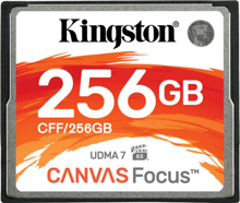 Kingston 256GB CompactFlash Canvas Focus (CFF/256GB)