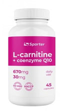 Sporter L-carnitine 670 mg + CoQ10 30 mg 45 Capsules (817242)
