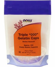 Now Foods Triple "000" Gelatin Caps Порожні капсули 200 шт