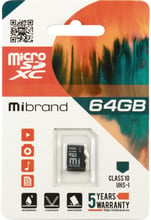 Mibrand 64GB microSDXC class 10 UHS-I (MICDXU1/64GB)