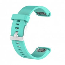 Fashion Smooth Silicone Band Teal for Garmin QuickFit 20