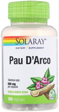 Solaray, Pau D'Arco, 550 mg, 100 Veg Capsules (SOR01440)