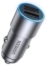 Ugreen Car Charger USB+USB-C CD130 24W 2.4A Gray (50592)