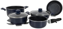 Набір посуду Gimex Cookware Set induction 8 предметів Bule (6977228) (DAS302020)
